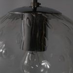 L2714-6 1960s Dutch glass balls hanging lamp by Raak, Netherlands
