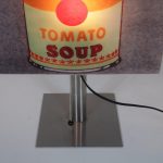 L4256 1999 Copylight table lamp (can) Andy Warhol print Gerhard Trautmann Brainbox / Germany