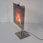 L4256 1999 Copylight table lamp (can) Andy Warhol print Gerhard Trautmann Brainbox / Germany