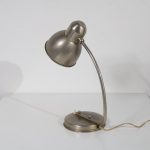 L4025 1930s Chrome metal desk lamp Daalderop / Netherlands