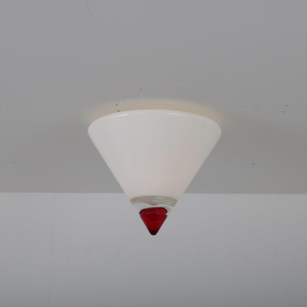 L4384 1960s Glass wall / ceiling lamp model Rio Grande Leucos