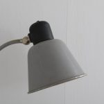 L4263 1950s Industrial grey metal scissor wall lamp