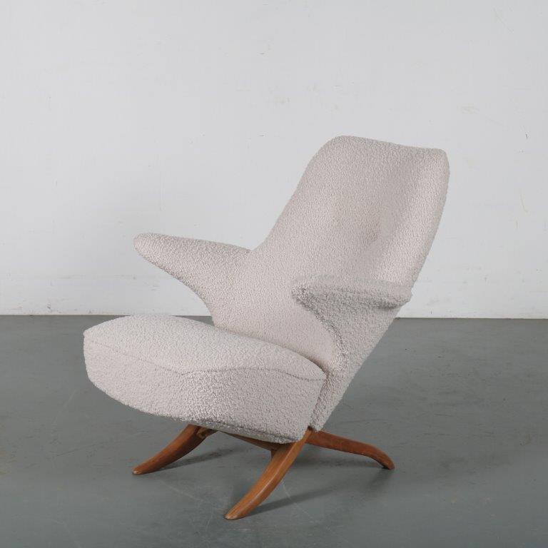 m22386 1950s Penguin chair by Theo Ruth for Artifort, Netherlands