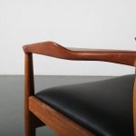 m23551 1950s Teak side / desk chair with new upholstery Arne Vodder Sibast / Denmark