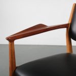 m23551 1950s Teak side / desk chair with new upholstery Arne Vodder Sibast / Denmark