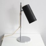 L4732 1960s Cylinder shaped black metal desk lamp Cosack / Germany