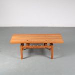 m25347 1960s Oak rectangular coffee table with nice joints De Coene / Belgium