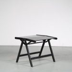 m25606 1960s Black plywooden folding table Nico Kralj Stol Kamnik / Slovenia