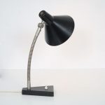  1950s Black metal desk lamp Hala / Netherlands