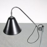 L4713 1960s Black metal with chrome adjustable floor lamp model: BL3 Best Lite UK
