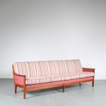 m25705 1960s 4-Seater sofa in Scandinavian style with new upholstery Scandinavian