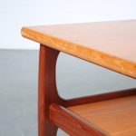 m25706 1960s Teak rectangular coffee table in Scandinavian style