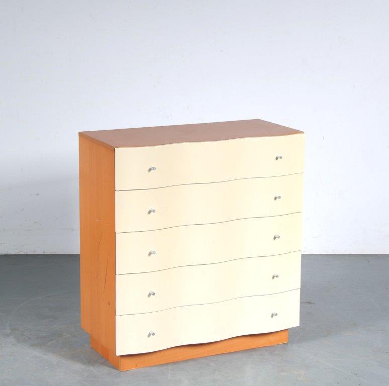 m25818 1990s "Vajer" curved drawer cabinet Tomas Jelinek Ikea, Sweden