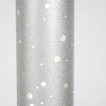 L4870 1990s Cylinder aluminium floor lamp with round perforations Hervé Matejewski Matejewski, France