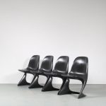 mb294-408 2000s Black plastic "Casalino" chair (1970s design) Alexander Begge Casala, Germany