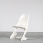 mb180-293 2000s White plastic "Casalino" chair (1970s design) Alexander Begge Casala, Germany