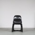 mb294-408 2000s Black plastic "Casalino" chair (1970s design) Alexander Begge Casala, Germany