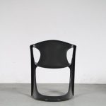 mb410-25 2000s Black plastic "Casalino" chair with armrests (1970s design) Alexander Begge Casala, Germany