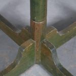 m25912 1970s Green stained wooden free standing coat rack Italy