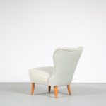 m26000 1950s Cocktail chair with original beige/ grey fabric upholstery Theo Ruth Artifort, Netherlands