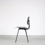 m26043 1950s Set of 4 black revolt chairs Friso Kramer Ahrend de Cirkel, Netherlands
