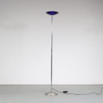 L4953 1980s "2782" Floor lamp in metal with glass shade Daniela Puppa & Franco Raggi Fontana Arte, Italy