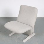 m25921-2 1960s Model "F780" Concorde lounge chair with new beige upholstery Pierre Paulin Artifort, Netherlands