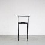 m26055 1980s Black metal with plastic bar stool, model High-Glob Philip Starck Kartell, Italy