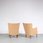 m26142 1950s Pair of easy chairs with new upholstery Theo Ruth Artifort, Netherlands