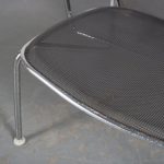 INC122 1960s Chrome metal perforated easy chair Antonio Citterio, Italy