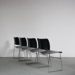 1960s Set of stacking chairs by David Rowland for Seid International, USA