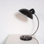 L4971 1950s Black bakelite bauhaus style desk lamp LBL, Germany