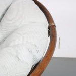 m26253 1970s Round rattan lounge chair from the Netherlands