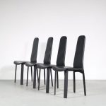 FL21 Set of four dining chairs by Pietro Constantini for Ello, Italy