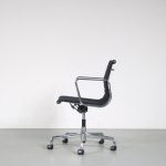 m26315 2000s EA118 Chair, chrome frame with hopsack upholstery Charles & Ray Eames Vitra, Germany