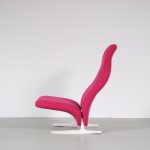 m26365 1970s Highback "Concorde" easy chair with new upholstery Pierre Paulin Artifort, Netherlands