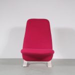 m26365 1970s Highback "Concorde" easy chair with new upholstery Pierre Paulin Artifort, Netherlands