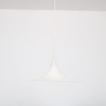 L4748 1980s Pendant white metal hanging lamp Ad van Berlo Vrieland / Netherlands