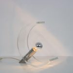 ed 2210 3 (171) L5015 1970s Lucite with chrome table lamp Italy