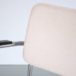 m26546 1960s Chrome pipe frame easy chair with new ribcord upholstery Ahrend, Netherlands