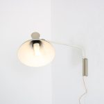 L5008 1950s Grey / beige metal elbow wall lamp Cosack, Germany