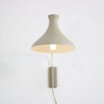 L5008 1950s Grey / beige metal elbow wall lamp Cosack, Germany