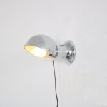 L5066 1970s Small chrome metal eclipse table / wall lamp Egon Hillebrand Hillebrand Leuchten, Germany