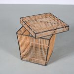 m26584 1960s Rattan basket by Rohé, Netherlands