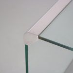 m26616 1970s Rectangular side table with chrome edges Pierangelo Galotti Galotti & Radice, Italy