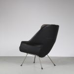 INC144 1960s Gispen style lounge chair from the Netherlands