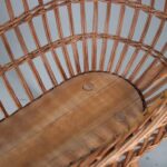 m26940 1950s Rattan cradle from the Netherlands