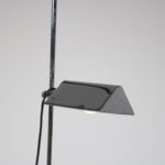 L5158 1960s Chrome metal floor lamp with adjustable rectangular hood Netherlands