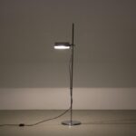 L5158 1960s Chrome metal floor lamp with adjustable rectangular hood Netherlands