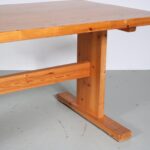 m27006 1970s Pine dining table with four chairs Sweden